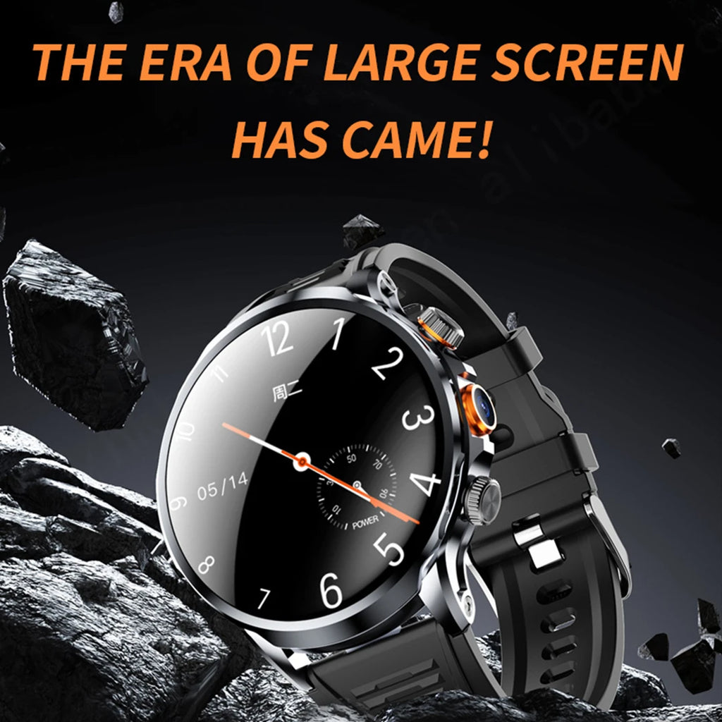 HUANLONG 4G LTE Android Smartwatch with Heart Rate Tracker GPS Navigation Remote Control SIM Card IP68 Waterproof Unisex Design