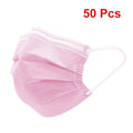 Breathe Easy. Stay Protected. — 3-Layer Disposable Face Masks | 50pcs, Melt-Blown Cloth, Anti-Dust, Earloop, 4 Colors