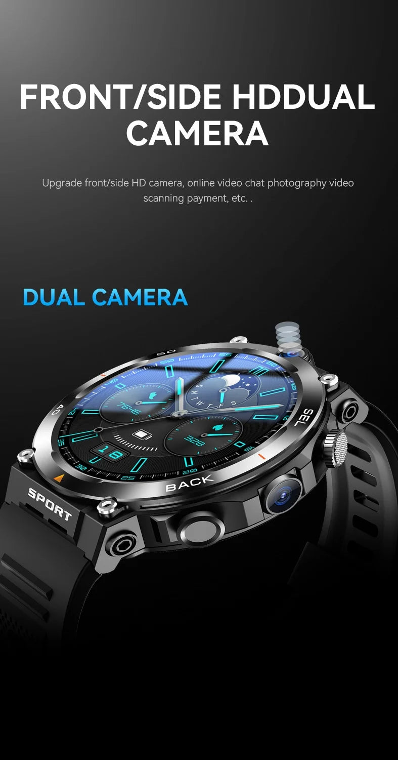 H10 4G Android Smart Watch | IPS Display NFC GPS Video Call Full Network Smart Bracelet
