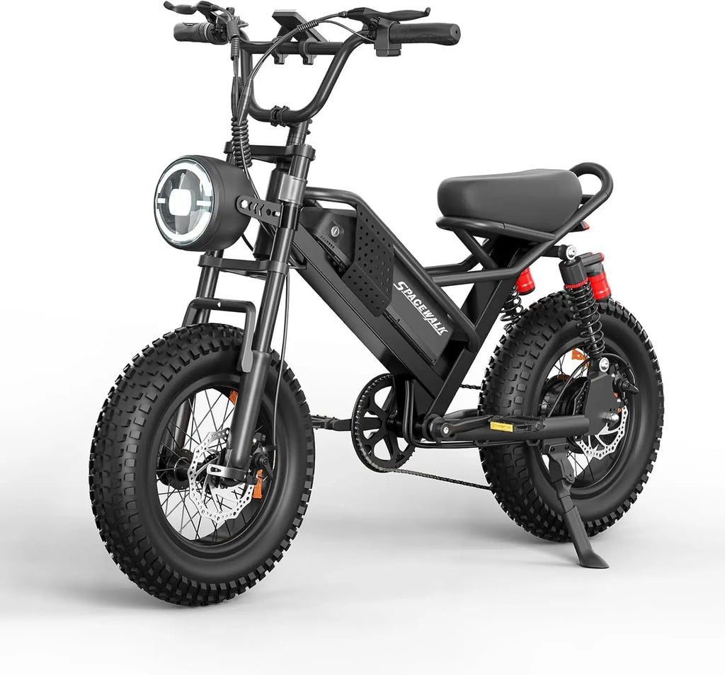 750W Waterproof Electric Mountain Bike for Kids & Teens — 48V 15Ah 16" with Shimano 6-Speed (US/UK Warehouse)
