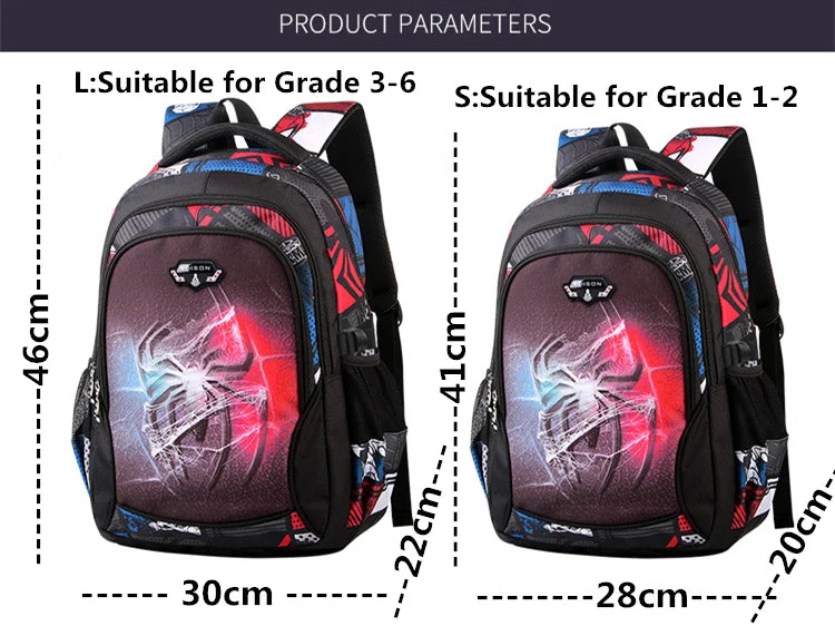 Kids School Backpack – Cartoon & Sports Designs