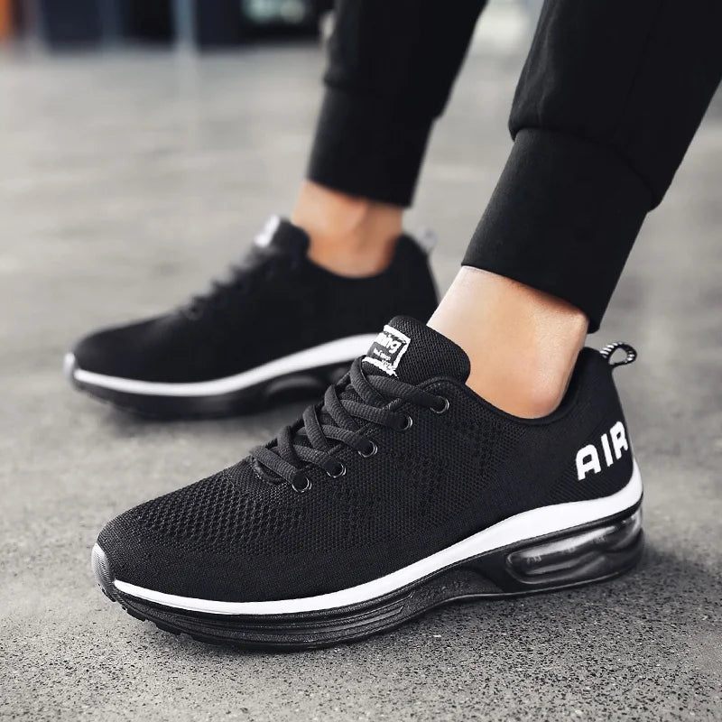 Women's Classic Slip-On Sneakers — Breathable Mesh Walking Shoes (Sizes 34-46)