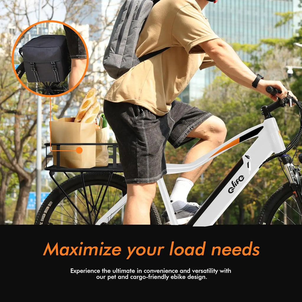 Qlife Cityone 26" Minimalist Electric City Bike — Pedal Assist Adult Commuter E-Bike (US Warehouse)