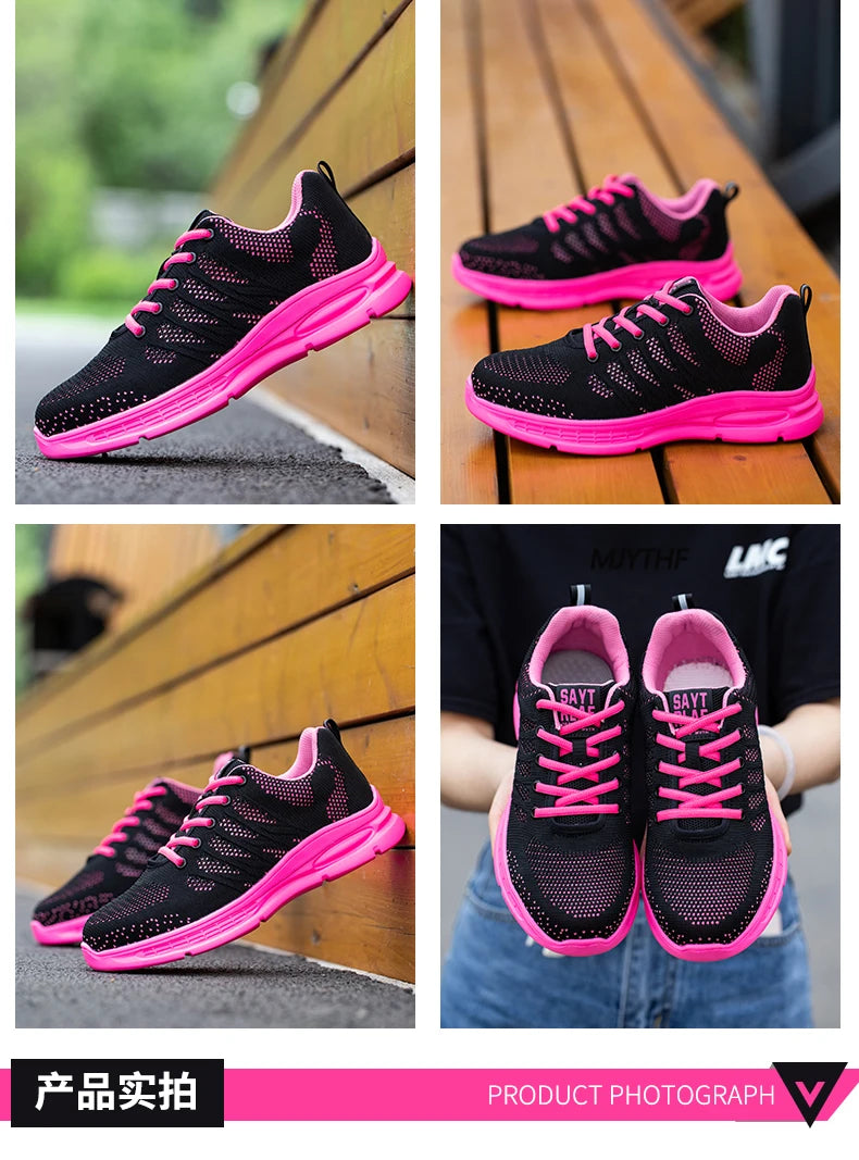 Steel Toe Safety Sneakers for Women — Lightweight Pink Work Shoes with Anti-Puncture Protection
