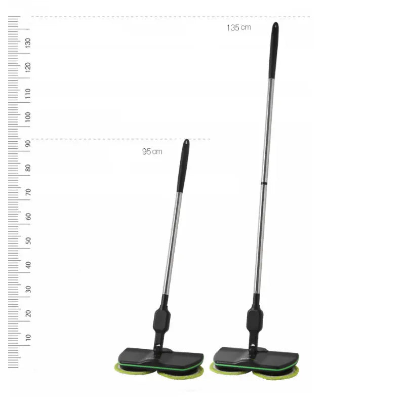 Cordless Electric Spinning Mop — 3-in-1 Rechargeable Floor Cleaner, Scrubber, Handheld Vacuum & Carpet Polisher Mop