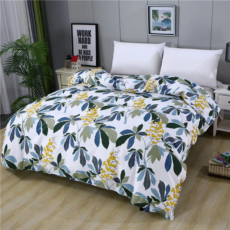 500TC 100% Cotton Reactive Print Duvet Cover with Zipper – Scenic Patterns, 10 Designs & 14 Sizes