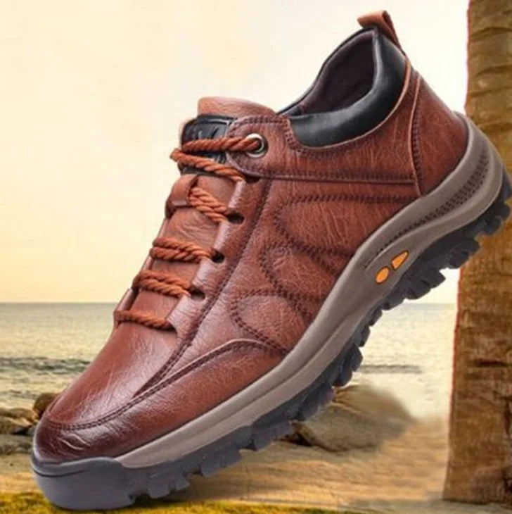 Men's Microfiber Leather Lace-Up Dress Casual Shoes — Cushioned Anti-Slip Office Shoes (Sizes 39-44)