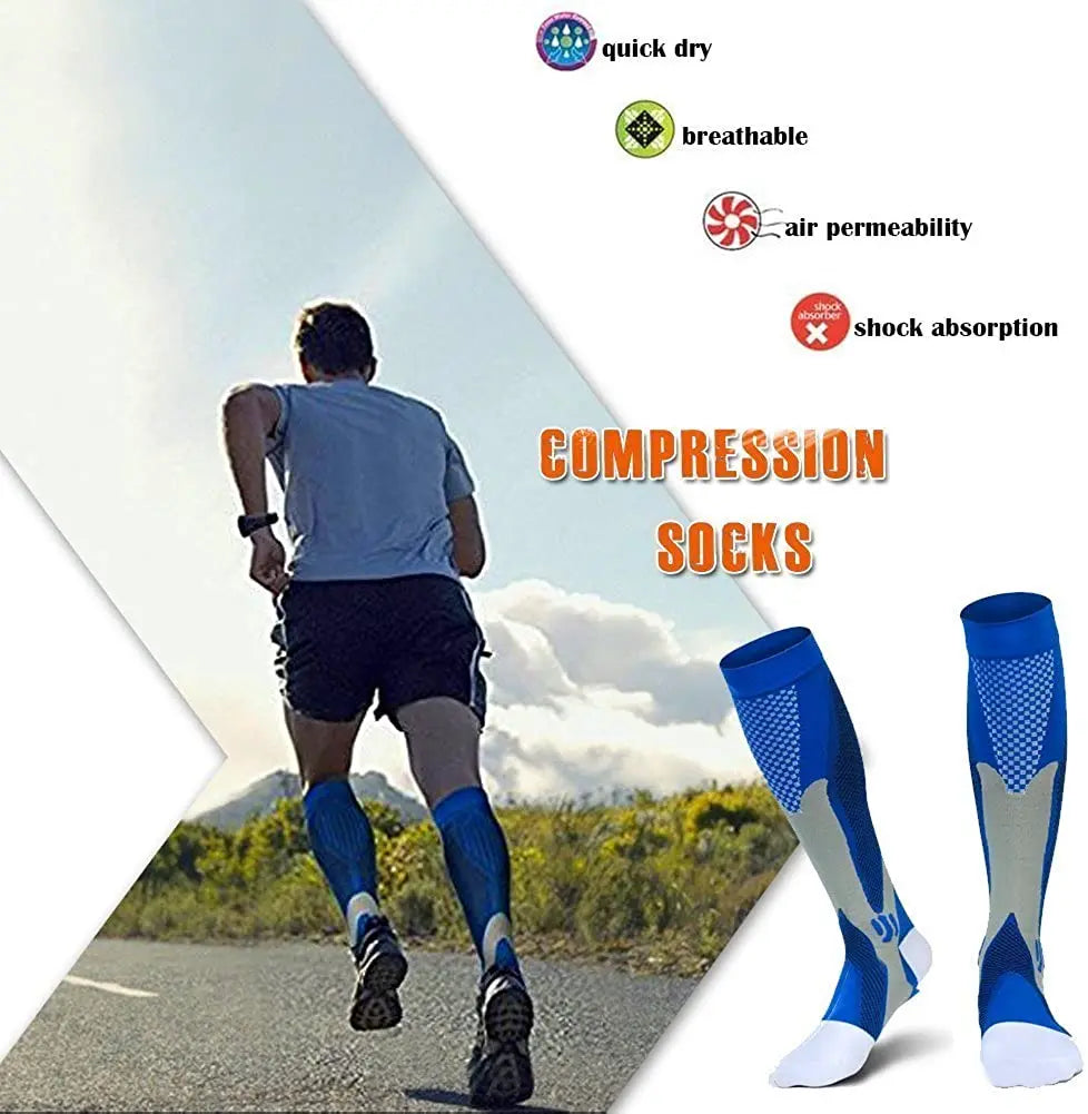Men's Varicose Vein Compression Socks – Nurse, Sports, Cycling, Running & Diabetic Hiking Gift