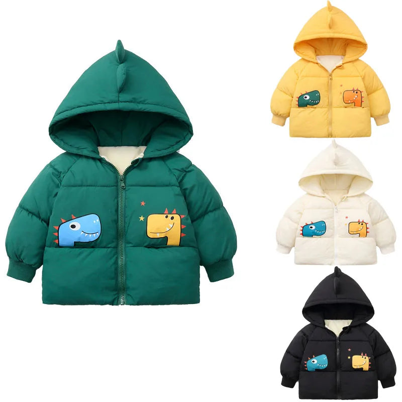 Kids' Warm Plus Velvet Pajama Sets | Fashion Print Pullover & Pants 2-Piece Outfits 1-14 Years