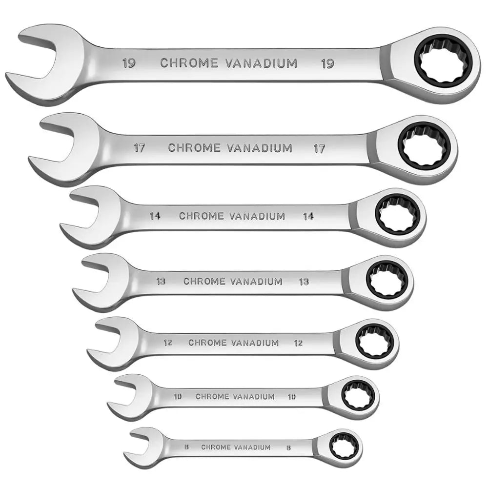 72-Tooth Metric Ratcheting Wrench Set