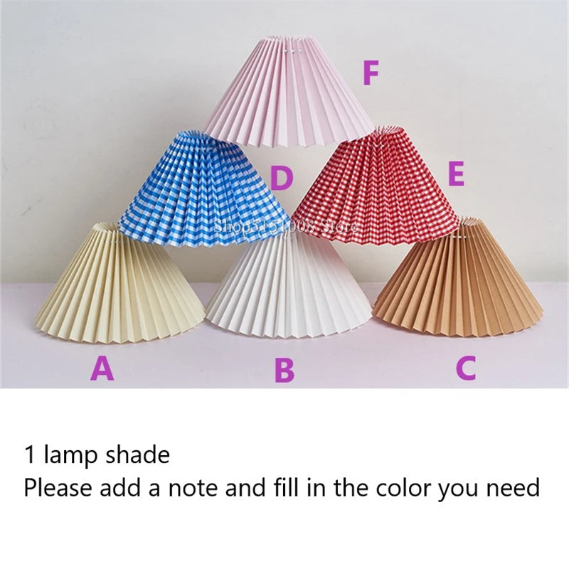 Ceramic Table Lamp – Pleated Fabric Shade