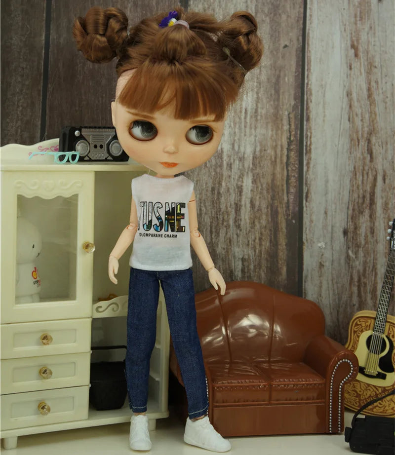 1/6 Scale Luxury Doll Dress — Fashion Clothes for Blythe, Jenny & Licca Dolls