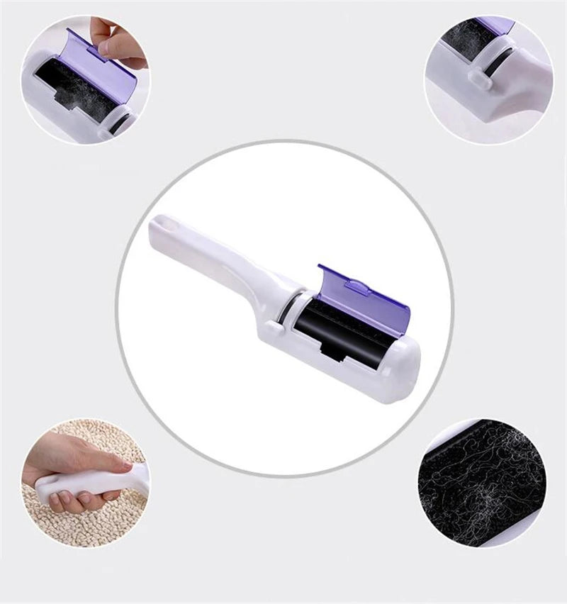 Electrostatic Clothing Dust & Pet Hair Remover Brush – Reusable Travel Sweeper for Home & Office
