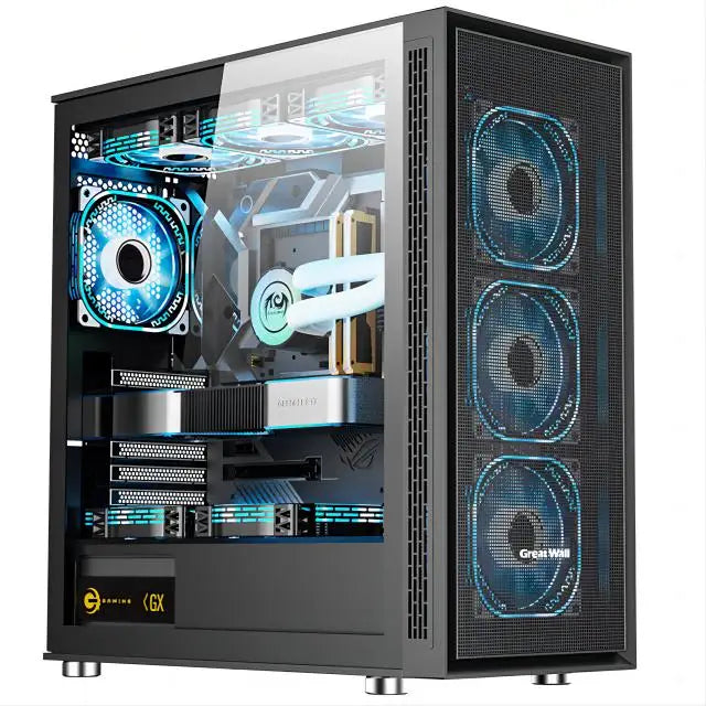 Aotesier Gaming Desktop PC – Intel i7 Core, 8GB/16GB RAM, 256GB SSD, Tempered Glass, Win10
