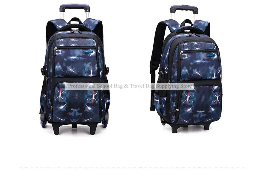 Rolling School Backpack – Detachable Trolley & Set Options