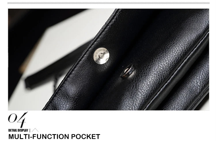 JIEROTYX England Style Skull Print PU Leather Crossbody Bag – Rivet Chain Shoulder Clutch for Women