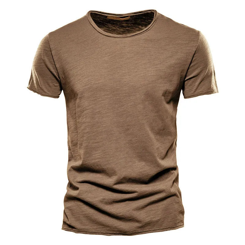 Men's 100% Cotton Soft O-Neck Short Sleeve Tee — Essential Everyday T-Shirt