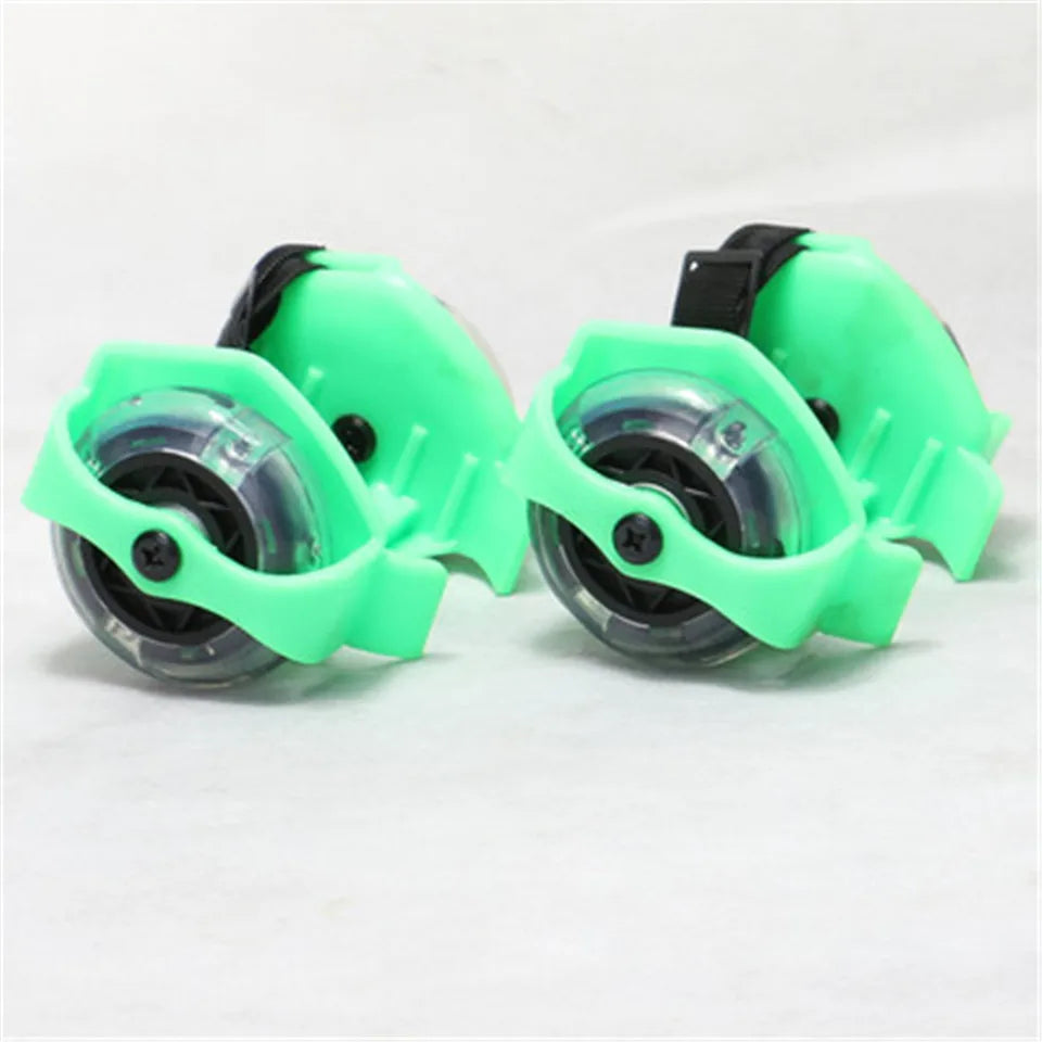 Children's LED Flashing Heel Roller Skate Shoes – Adjustable Hot Wheels Colorful Pulley Strap Skates