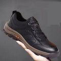 Men's Waterproof Running Sneakers — PU Upper Breathable Hiking Trainers
