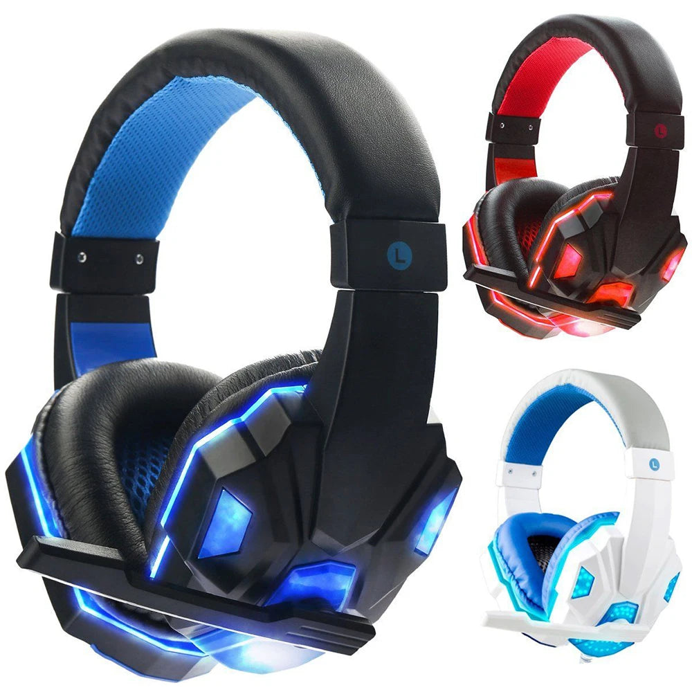 Wired Gaming Headset with Noise-Cancelling Mic — 120° Adjustable for PS4, PS5, Xbox, PC & Smartphone