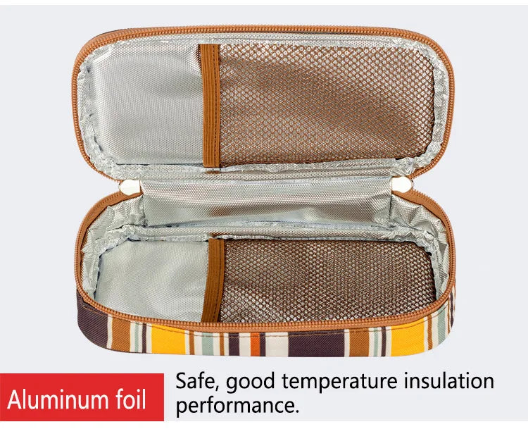 MegaWalke Insulin Cooler Bag – Portable Insulated Diabetic Travel Case with Aluminum Foil Lining