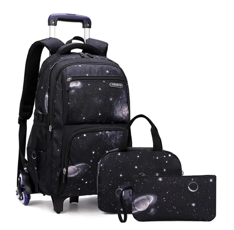 Rolling School Backpack – Detachable Trolley & Set Options