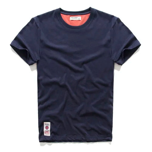 Men's Solid Color O-Neck Cotton T-Shirt — Everyday Essential Tee