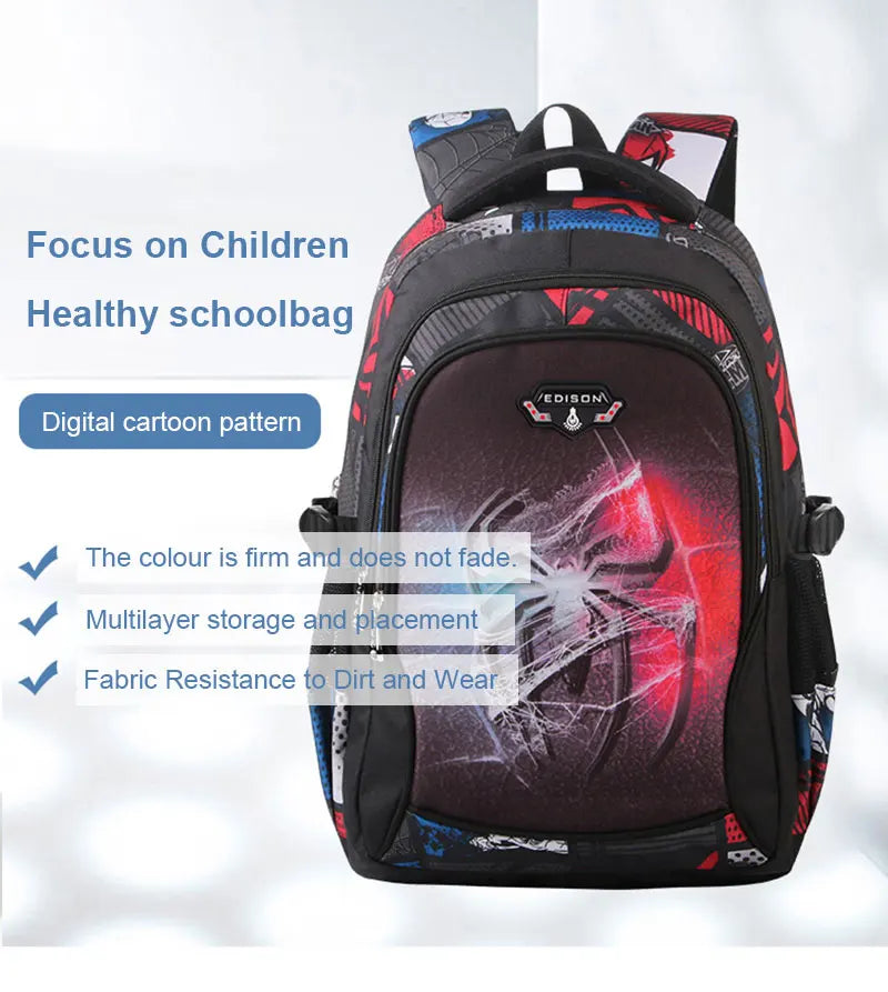 Kids School Backpack – Cartoon & Sports Designs