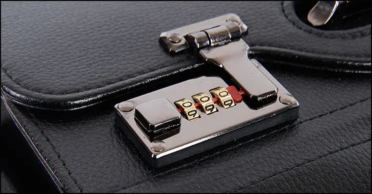 Retro PU Pilot Rolling Luggage – Cabin Trolley Suitcase