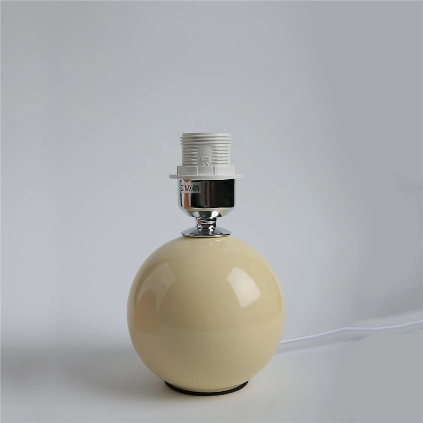Ceramic Table Lamp – Pleated Fabric Shade