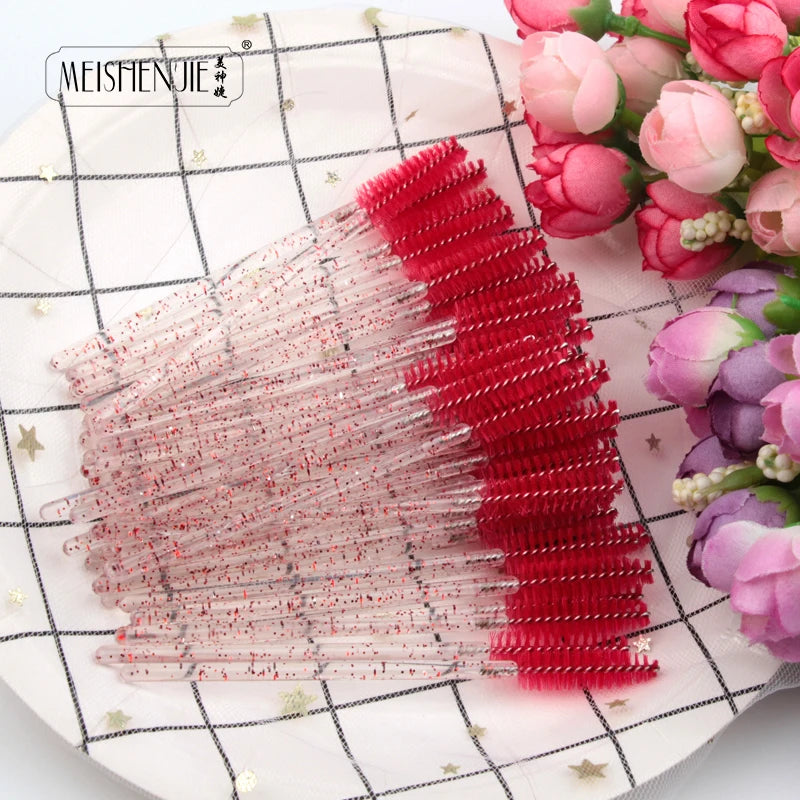 Crystal Eyelash Extension Mascara Wand Brush Set