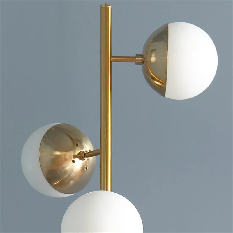 Glass Globe Lamp – Vertical Multi-Light Design