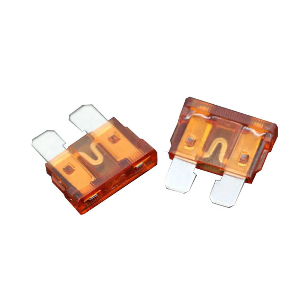 Car Blade Fuse Assortment Set – 10-Pack Medium Standard Zinc Pin Fuses 1A–50A for Auto, Car & Truck