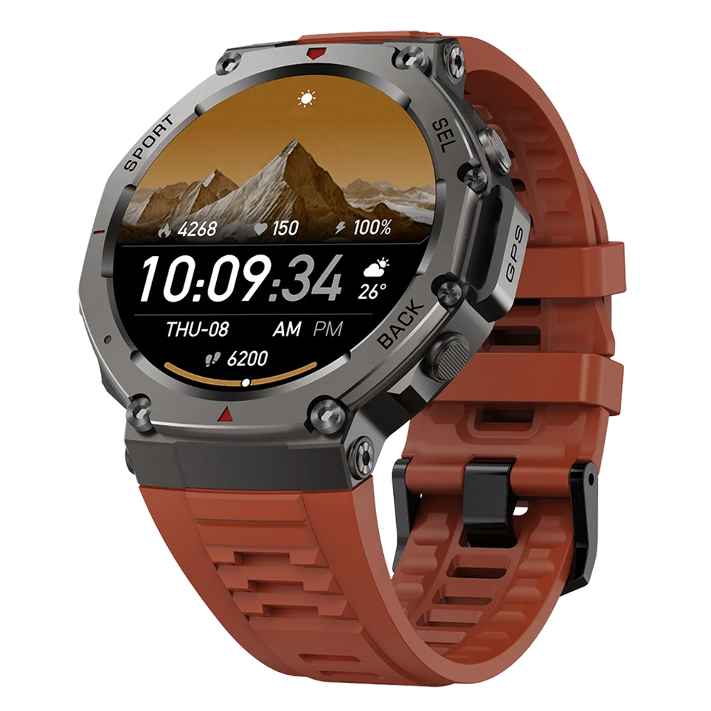 DM58 Outdoor Sport Smart Watch | 1.43" AMOLED HD 5ATM Waterproof GPS Navigation Fitness Smartwatch