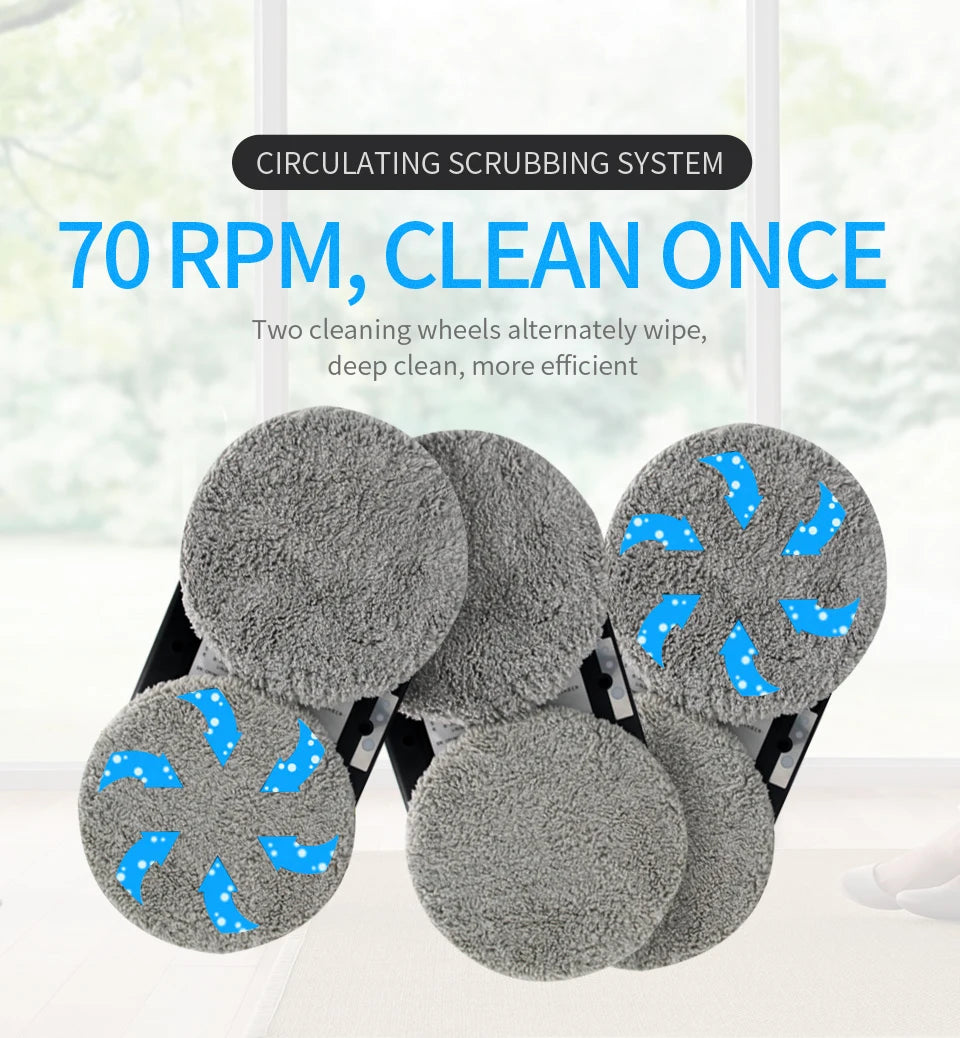 Ultra Thin Window Cleaning Robot – Electric Remote Control Glass Cleaner for Home