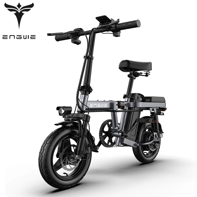 ENGWE T14 250W Mini Folding Electric City Bike — 48V 10Ah 14" IP54 Adult Commuter E-Bike, 25km/h