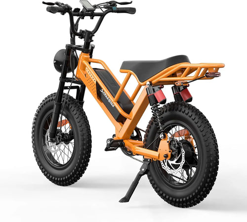 750W M7 Fat Tire Adult E-Bike — 48V 15Ah 20" Full Suspension Electric Bicycle (US Warehouse)