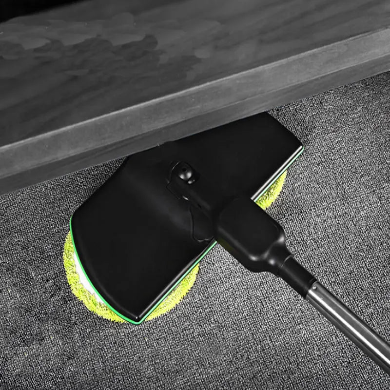 Cordless Electric Spinning Mop — 3-in-1 Rechargeable Floor Cleaner, Scrubber, Handheld Vacuum & Carpet Polisher Mop