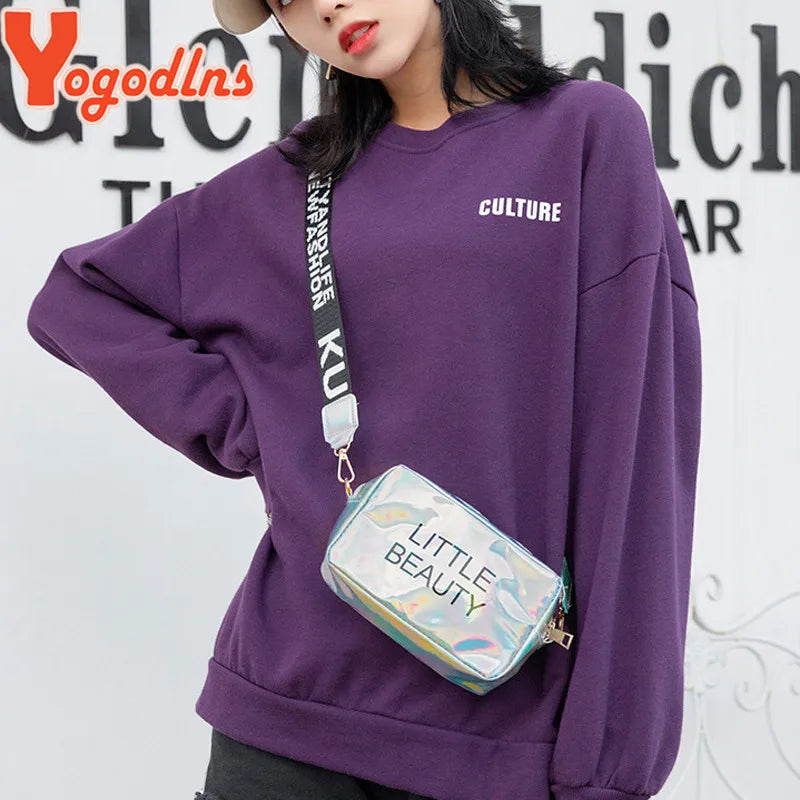 Mini PU Letter Flap Crossbody Bag – Compact Shoulder Messenger Bag for Women