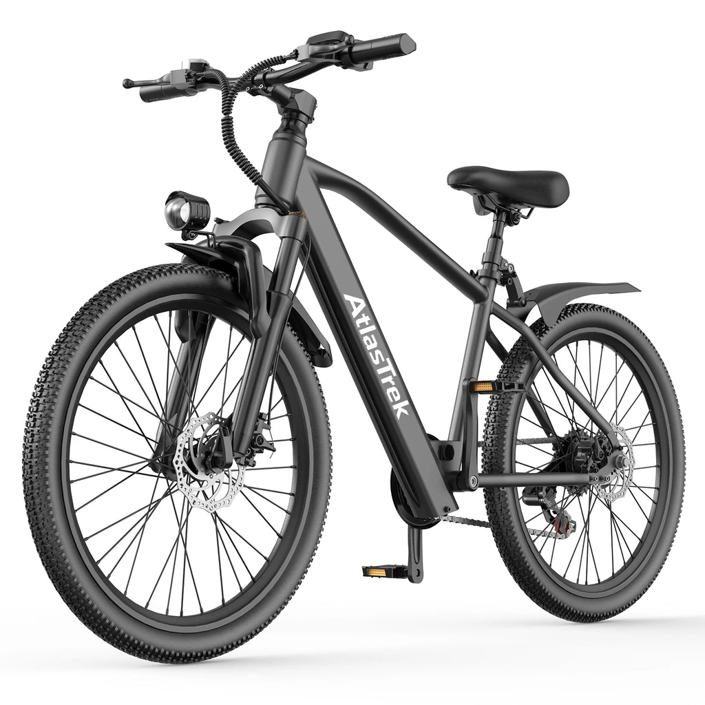 GT300 250W Electric City Bike — 36V 10Ah 26" Bluetooth Adult Commuter E-Bike, 7-Speed LCD Display