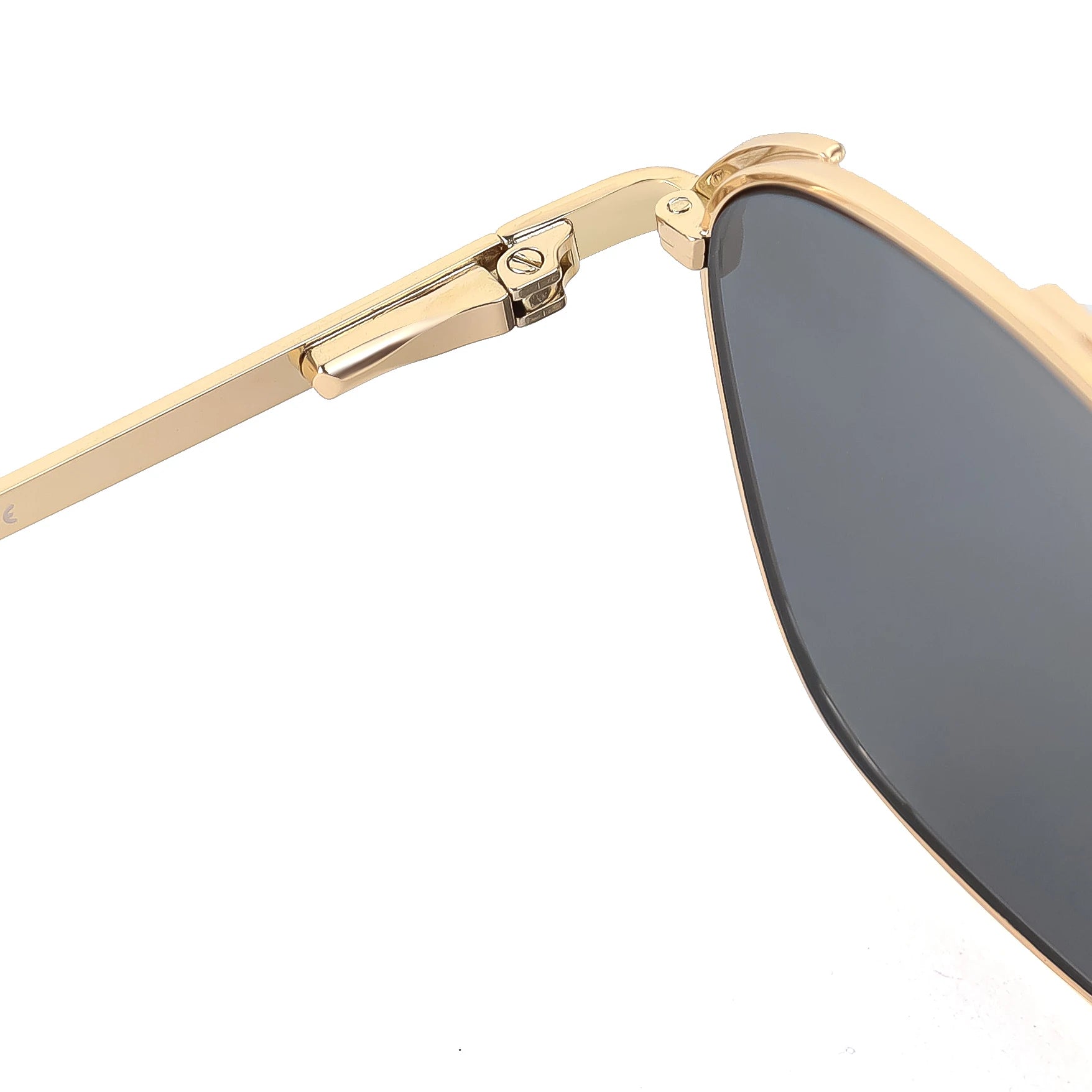 HBK Unisex Retro Double-Bridge Sunglasses | Vintage Reflective Lens UV400 Luxury Metal Frame