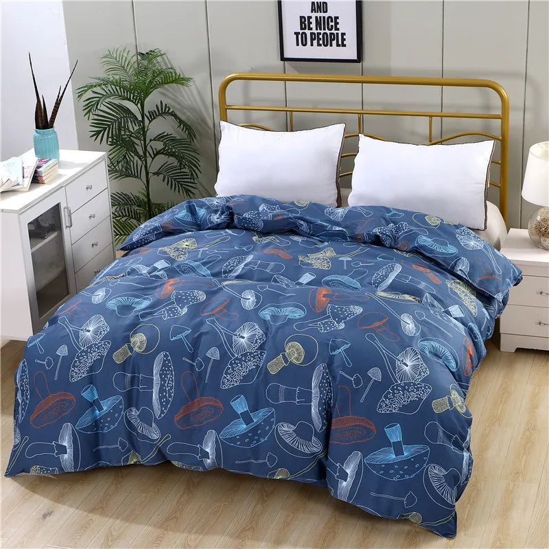 500TC 100% Cotton Reactive Print Duvet Cover with Zipper – Scenic Patterns, 10 Designs & 14 Sizes