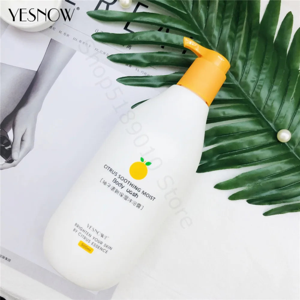 Fruit Fresh Moisturizing Bubble Body Wash 500ml – Peach & Milk Shower Gel for Soft, Bright Skin