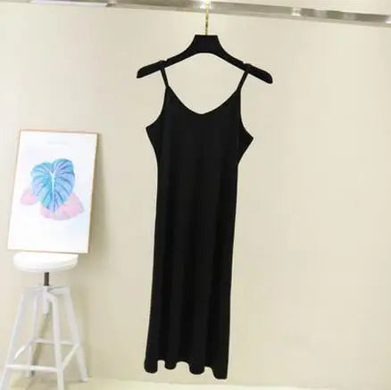 Modal Camisole Tank Dress — Casual Sexy O-Neck Beach Home Dress