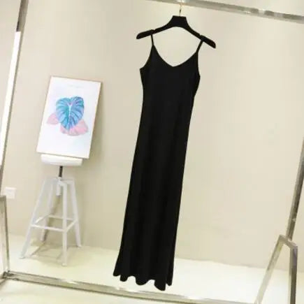 Modal Camisole Tank Dress — Casual Sexy O-Neck Beach Home Dress