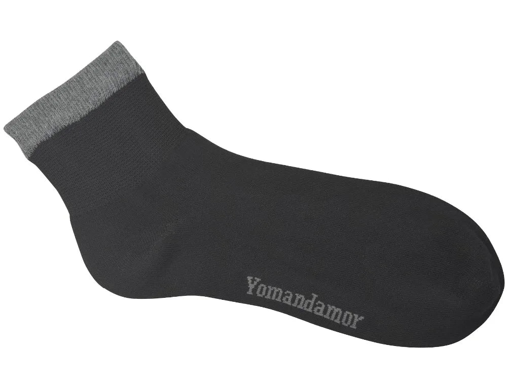 Men's Bamboo Diabetic Ankle Socks – 6 Pairs Seamless Toe Non-Binding Top Size 10-13