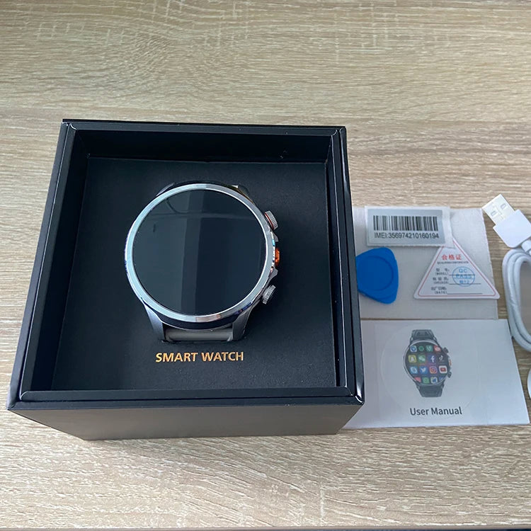 Android 4G Smart Watch Phone | SIM Card NFC WiFi GPS 2GB RAM 32GB 1100mAh Camera Round Smartwatch