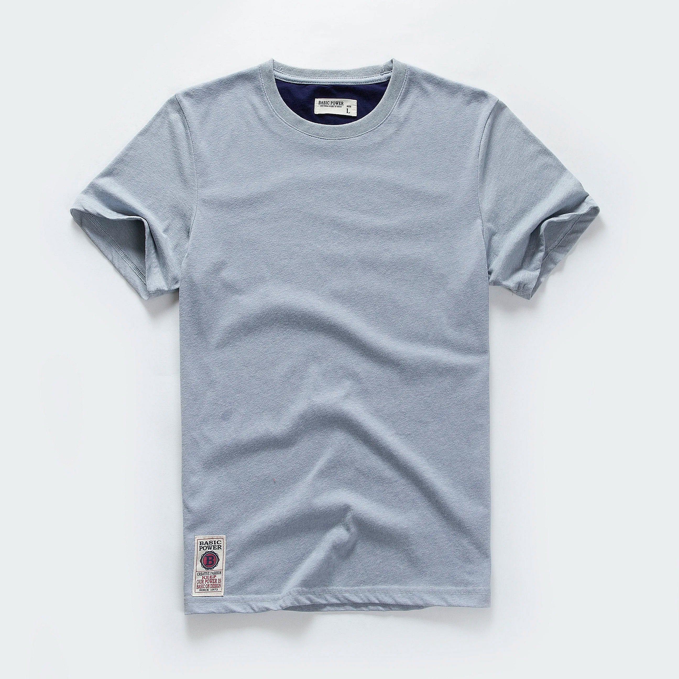 Men's Solid Color O-Neck Cotton T-Shirt — Everyday Essential Tee