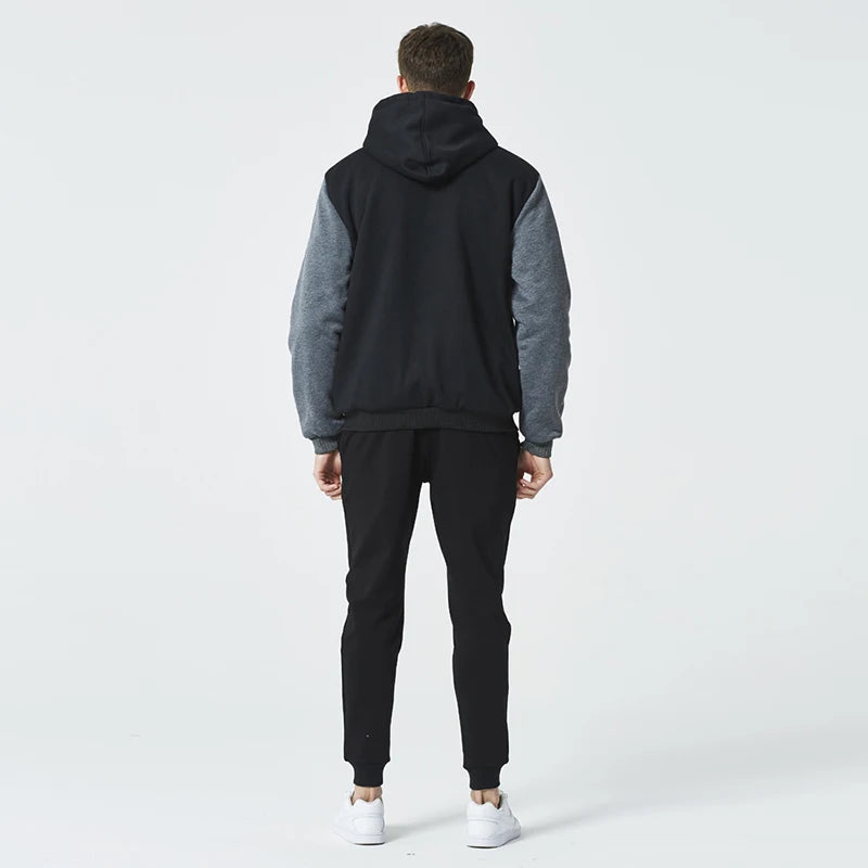 Men's Camouflage Fleece Jacket – Hooded Winter Layer
