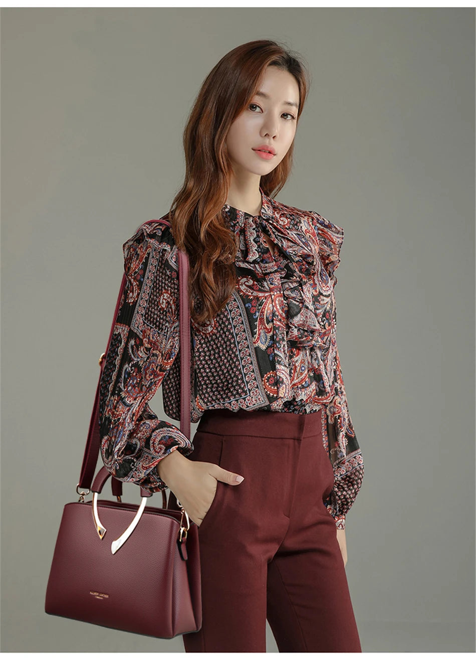 VANDERWAH Luxury Microfiber Leather Casual Tote Bag – Designer Shoulder Crossbody Handbag for Women